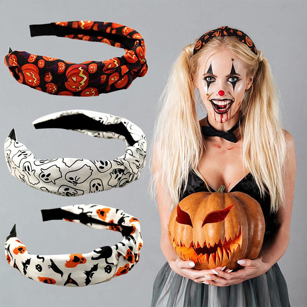 Women Hair Band Flexible Festival Headband Korean Headband Textured Halloween Hair Accessories For Autumn And Winter Holiday
