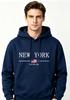 Erkek Kadın New York ABD Şehir Kapüşonluları Moda Harf Baskılı Grafik Sweatshirtler Bol Rahat Harajuku Kapüşonlu Üst Spor Giyim