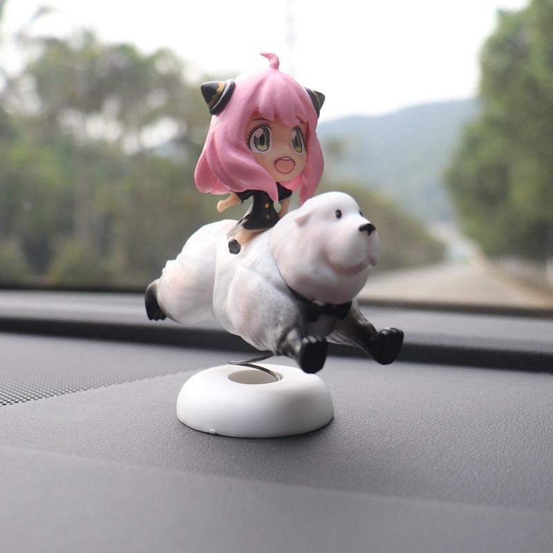 Genshin Impact Furina de Fontaine Honkai Impact 3rd Anya Lizi Reverist Calico Car Office Desk Bobblehead Decoration Figure Toys