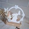 DIY Resin Mold Rabbit Kiss Butterfly Design Circle Bunny - Top Quality for Candle Holder Candy Sticks Home Crafts Decor