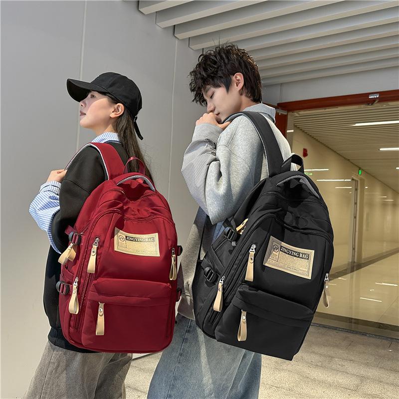Schoolbag new schoolbag male ins wind junior high school high school students female sports commuting travel backpack large capacity backpack