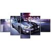Wandkunst Leinwanddruck 5 Stück Berühmtes Fahrzeug Ford Mustang Shellby GT500 Super Snake Auto Poster Heimdekoration Malerei Modulare Bilder
