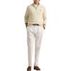 Maglione a maniche lunghe in maglia con colletto a coste, color block e logo ricamato Polo Ralph Lauren da uomo Giallo 710859939-503