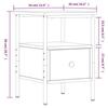 VidaXL Tables de chevet 2 pcs noir 34x36x50 cm bois d’ingénierie 826044