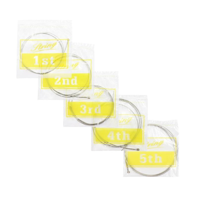 Nickel Alloy Electric Bass String Instrument Bass 1.14mm-3.29mm 5 String Electric Bass String Set DIY Repair Bass Parts