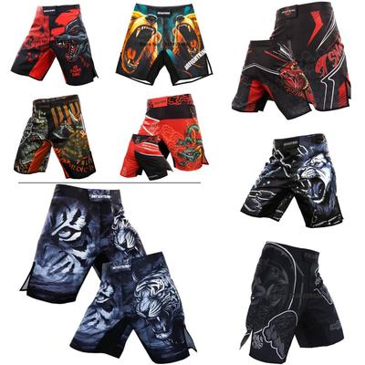 Erkekler için Hızlı Kuruyan Boks Şortları, Kaplan ve Aslan, MMA Şortları, Kickboks Pantolonları, Jimnastik Dövüşü, Muay Thai Boksu