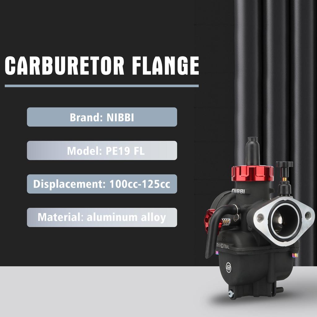 NIBBI 2T 4T Vergaser PE17 19 22 24 26 28mm Flansch Motorradmotor mit Vergaserdüsen für YAMAHA KAWASAKI SUZUKI Crossbike