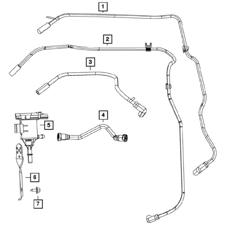 Evaporative Emissions Carbon Canister Vacuum Valves Purge Control Solenoid Compatible for 4891738AB 04891738AA 4891738AA