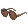 Round Oversized Sunglasses Women Men Vintage UV400 Protection Luxury Oval Sun Glasses Shades For Female Unisex