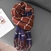 Scarf Women's Autumn and Winter Scarf Student Japanese Thick Trendy Ins Korean Version Versatile Double Sided Line Cute Girl Scarf