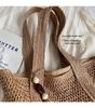 Versatile Solid Color Straw Beach Bag – Large Capacity Vacation Handbag