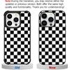 Tnarru Checkered Pattern Compatible with iPhone 14 Pro Case Hard PC Back and Soft TPU Sides Non-Slip Scratchproof Shockproof Protective Cute Phone