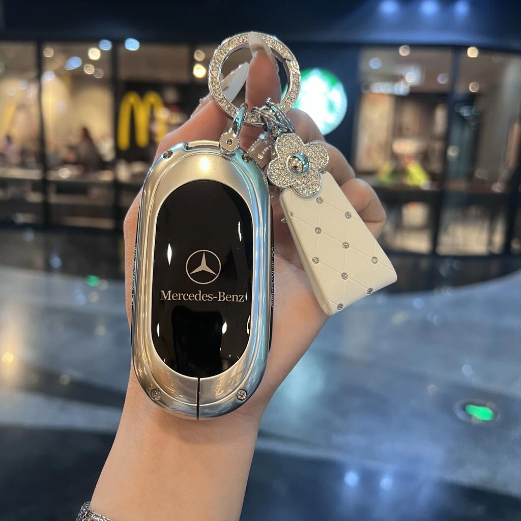 TXF4   Car Key Case Cover Shell Protector For Mercedes Benz 2021 C /S Class W223 W206 S350L S400L S450L S500L Accessories