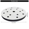 15 Hole 150mm Polishing Interfaces Pad Heavy Duty Foam Sanding Pad for Woodworking Auto Detailing Tools Accessories