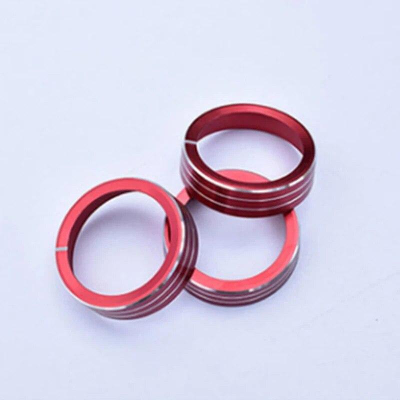 My Good Car  for KIA K3 2015-2018 Aluminum Alloy AC Switch Buttons Cover Air Condition Control Knob Ring Trim