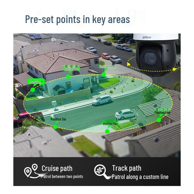 Dahua DH-SD4223-D 2MP Starlight Network PTZ Dome Camera CN Plug (adapter Included)