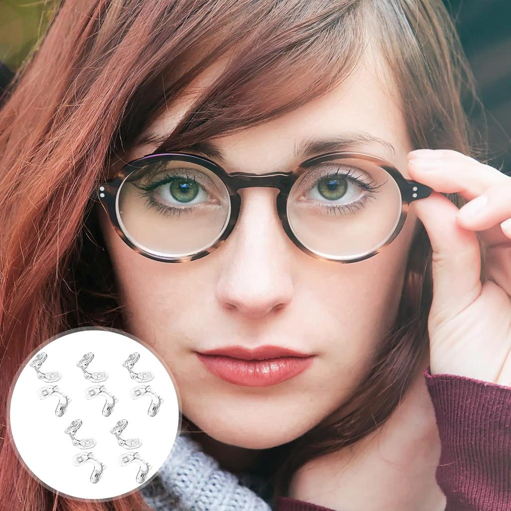 5 Mini Nose Pads Pairs Eyeglass Nose Pads Anti Slip Soft U Shape Silicone Nose Pads Sponge Saddle Bridge Glass Nose Pieces for Glasses Eyeglasses
