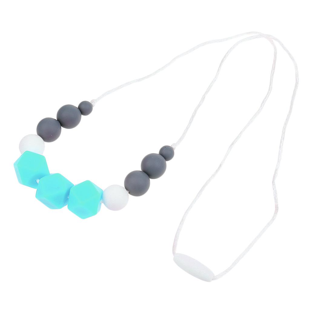 1pc Silicone Nursing Teething Chewable Teething Necklace Toy