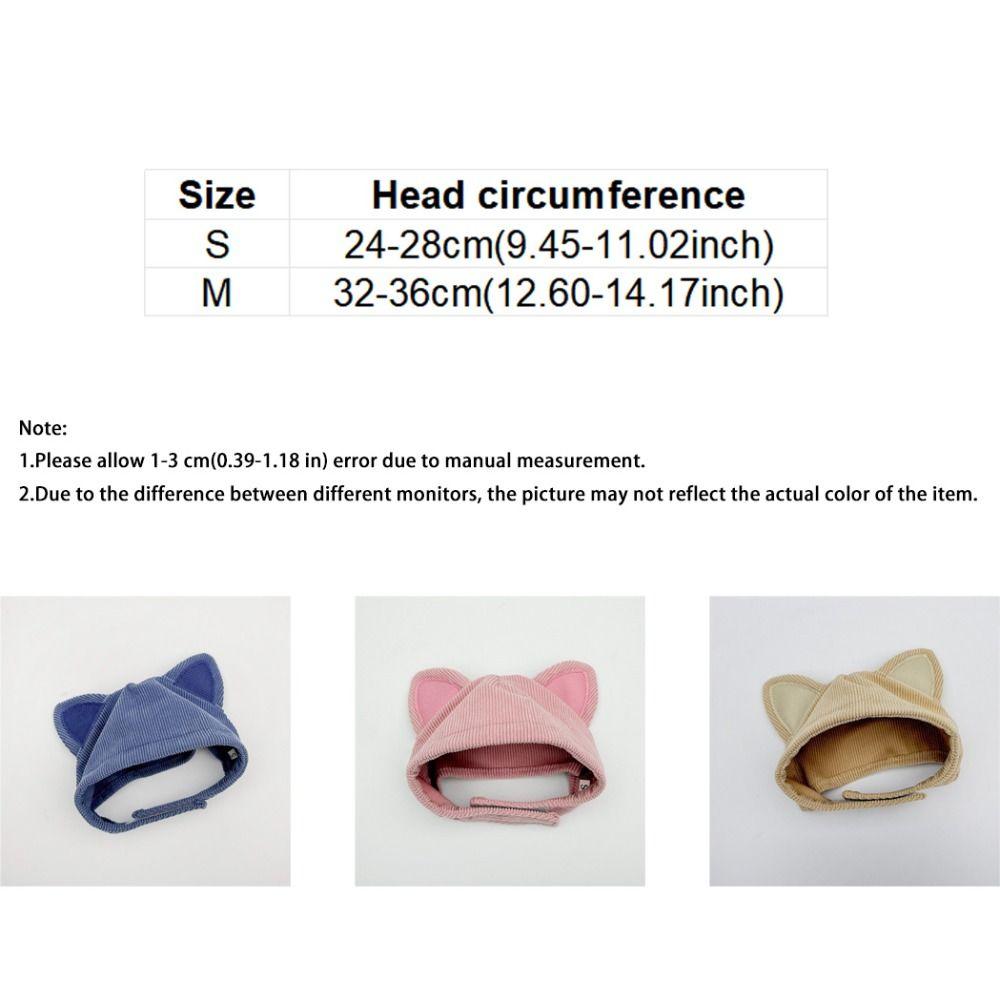 Adjustable Pet Ear Muffs Noise Cancel Cat Sedation Hat Pet Headgear Outdoor Activities