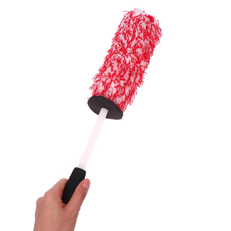 Multifunctional Use Car Wheel Tire Rim Cleaning Brush Microfiber Car Wash Brush Portable Car Dust Removal Brush Car Washing Tool