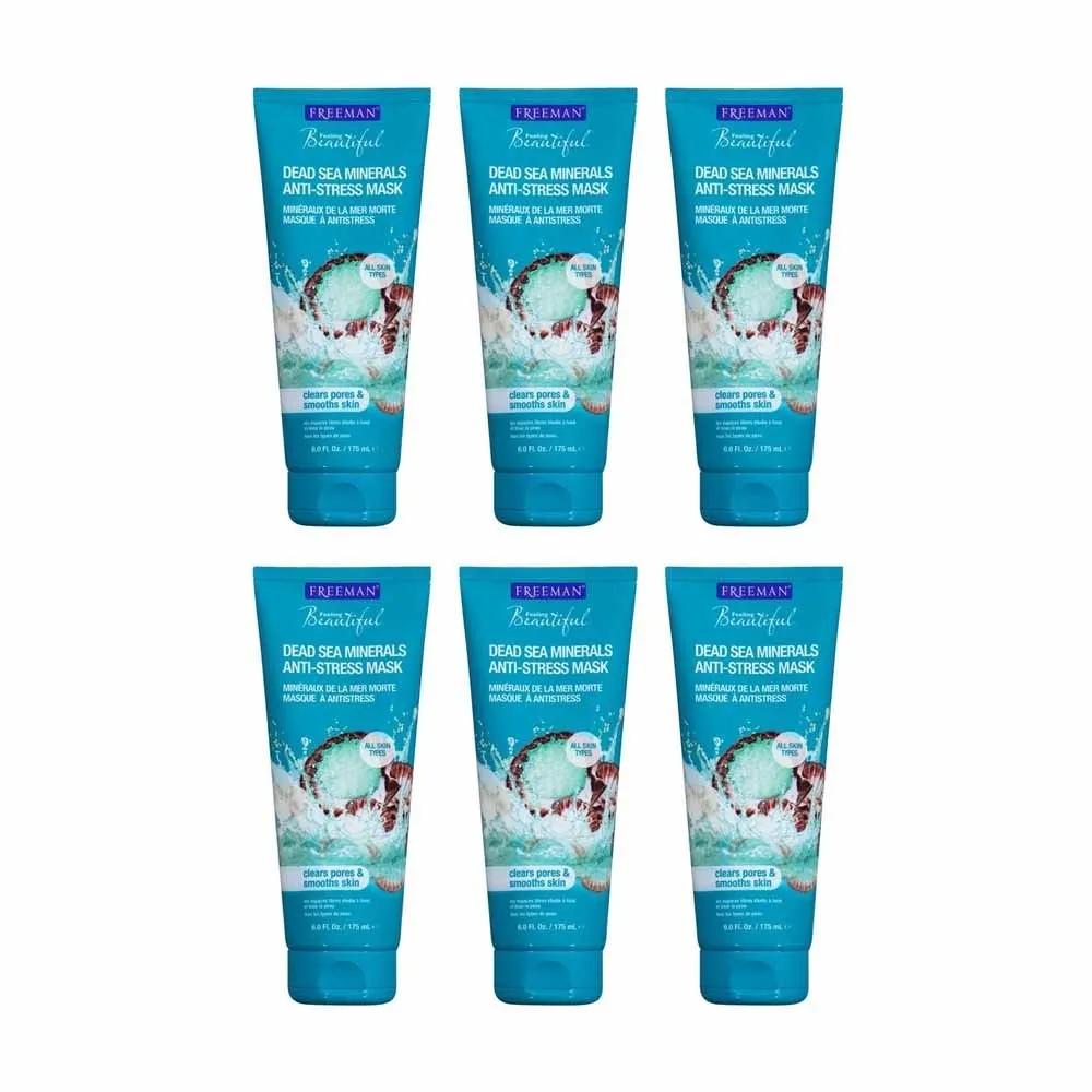 Freeman Dead Sea Mineral Anti-Stress Mask 175ml 6 Pieces