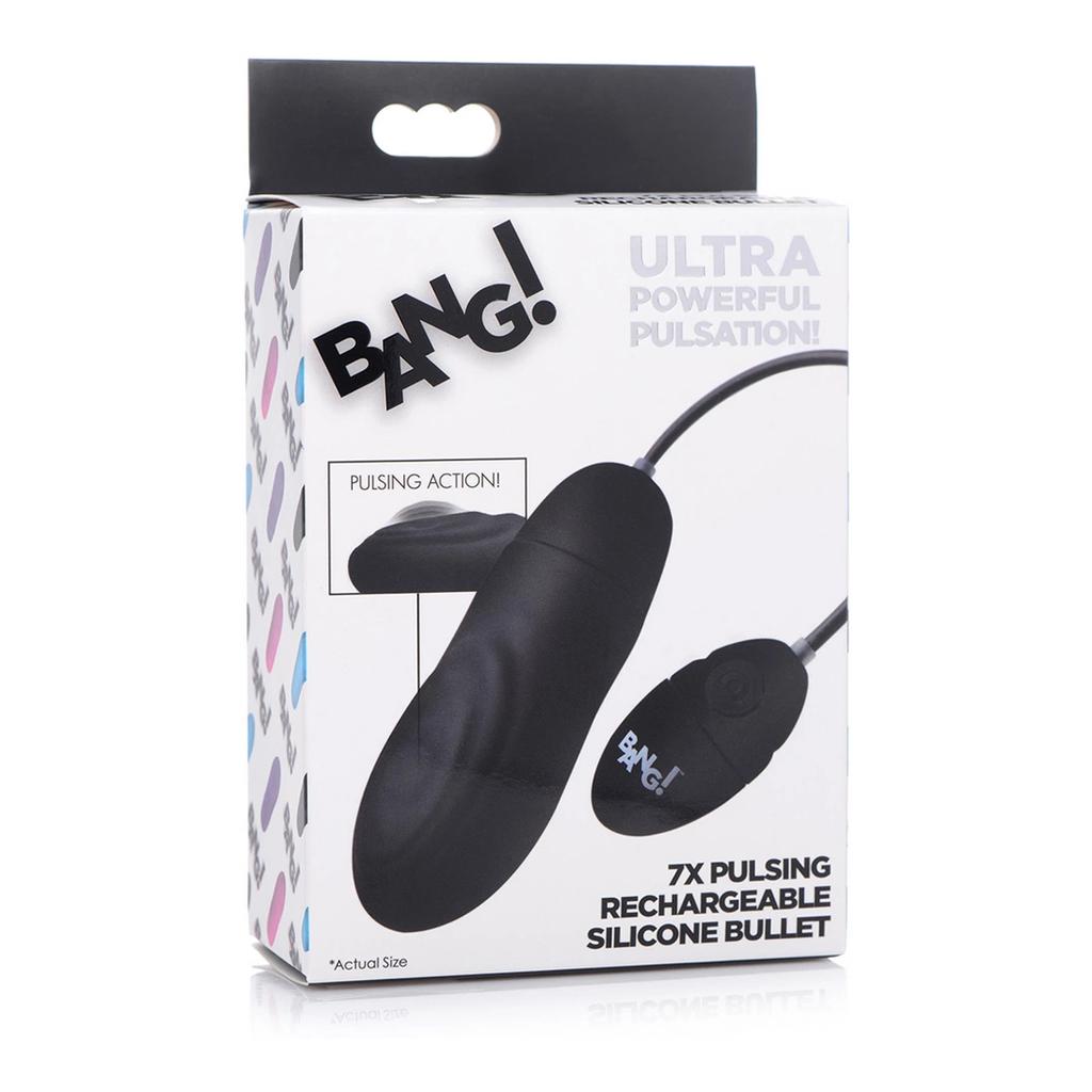 XR Brands - Pulsating Rechargeable Silicone Bullet