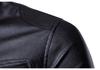 Autumn and winter new men's stand-up collar double pocket casual locomotive leather jacket jacket Y