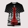 New Chess Board 3D Print T Shirt Child Fashion Oversized T-Shirts Kids Boy Girl Short Sleeve Tops Tees Tshirt Children Clothing