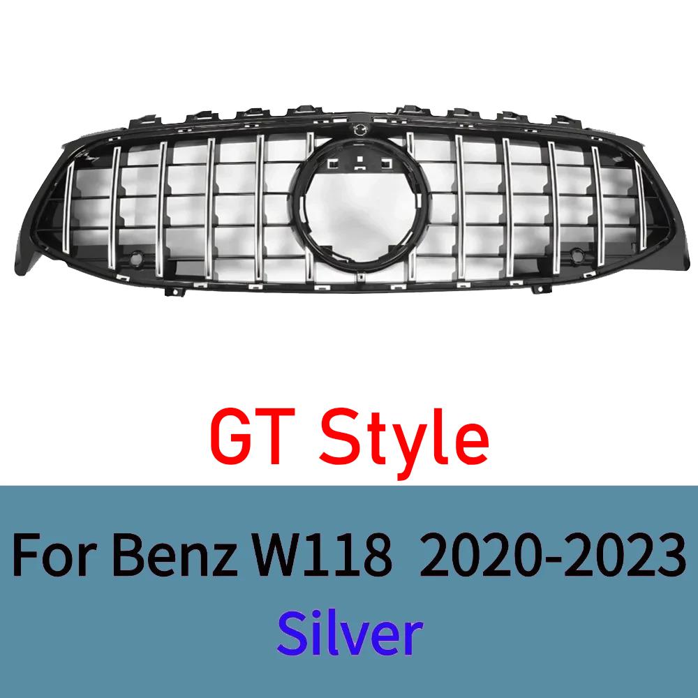 For Mercedes CLA W118 2020-2025 Front Grille ABS AMG Style Sport Mesh Radiator Grill Cover Bumper Trim Accessories