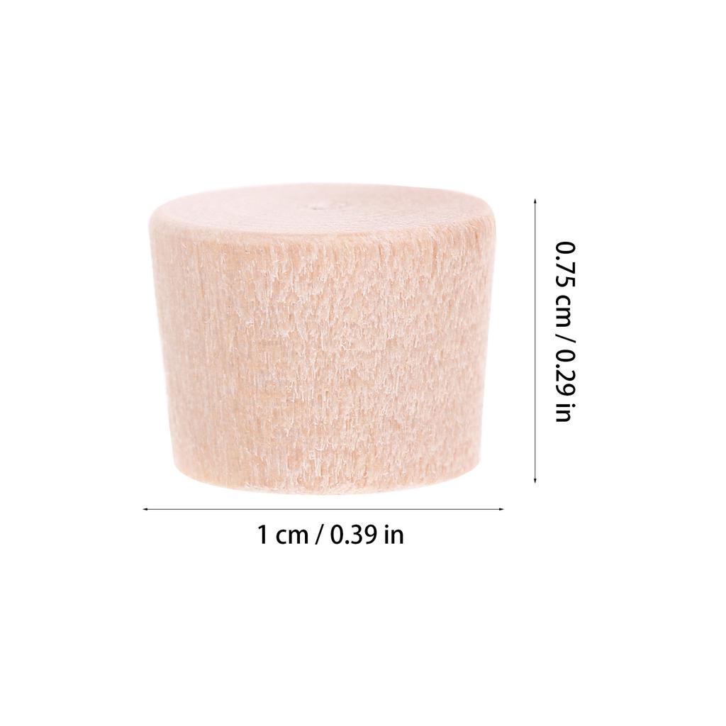 50Pcs Wooden Hole Plugs for Furniture Cabinet Screw Holes Hardwood Button Top Decorative Drill Hole Covers Small Round Wood