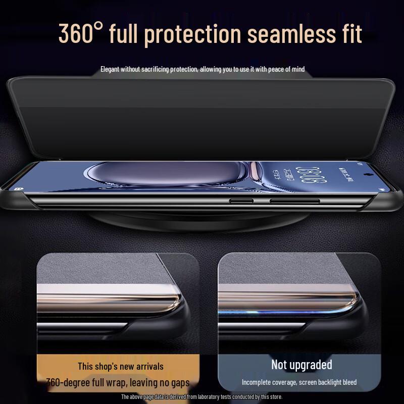 KOOLIFE Smart View Genuine Leather Flip Case