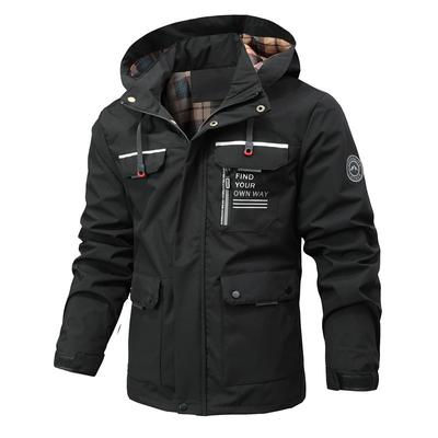 Deportes al Aire Libre para Hombre Camping Soft Shell Jogging Tendencia de Ocio Cortavientos Impermeable Moda Chaqueta