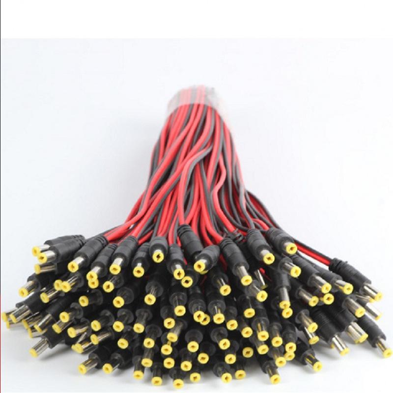 20/10Pcs 5.5 X 2.1mm Male Female Plug 12V Dc Power Pigtail Cable Jack for Cctv Camera Connector Tail Extension 12V DC Wire