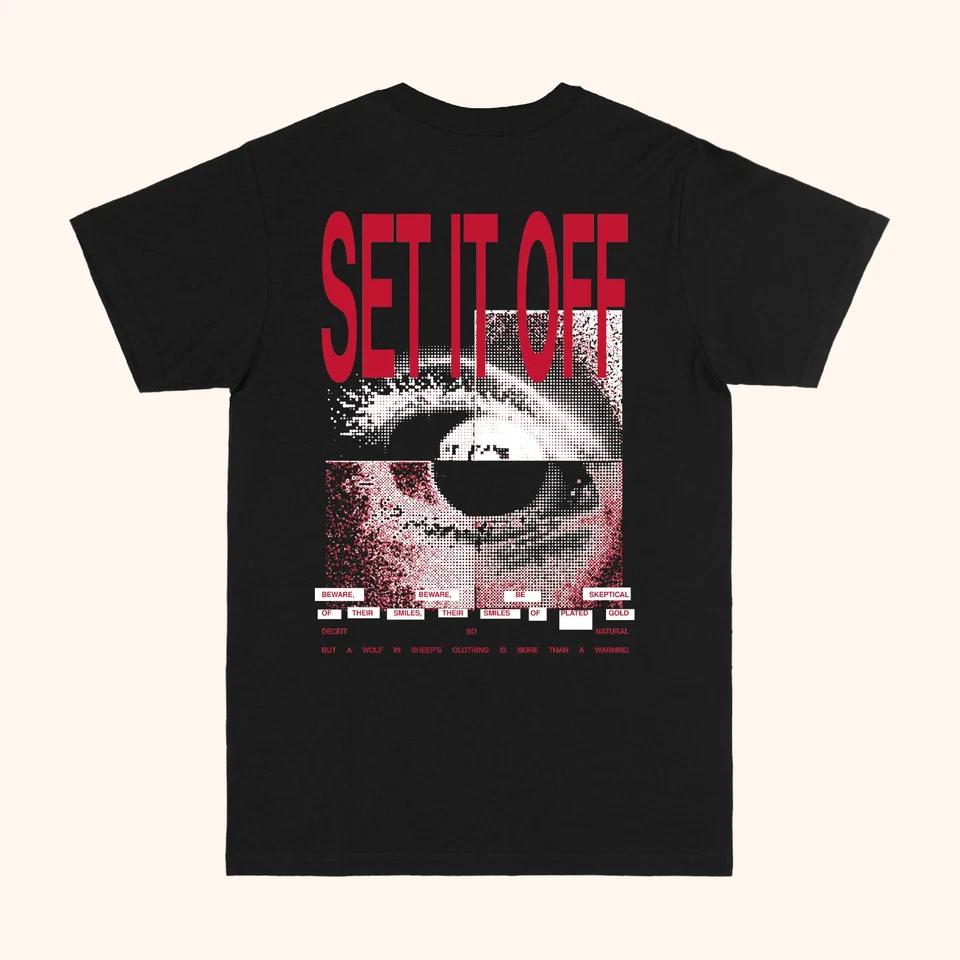 Hot Set It Off Band Ablum Eye Black 2025 T-shirt S to 5XL 2F1363 M