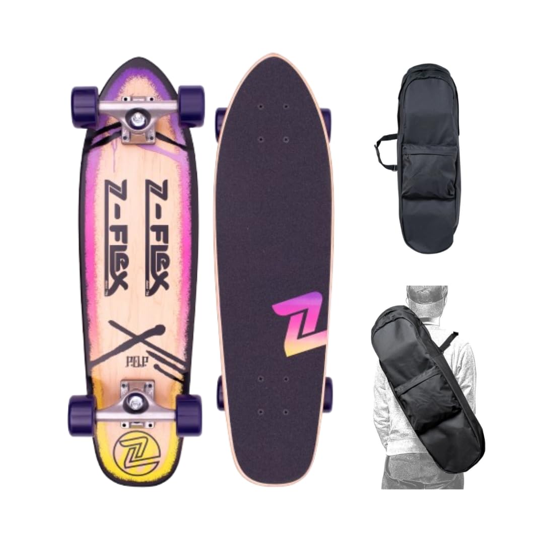 

[Amazon Exclusive] Z-Flex Skateboards Z-JAY P.O.P. CR27 Bag Set, Purple (Z00PO2-1)