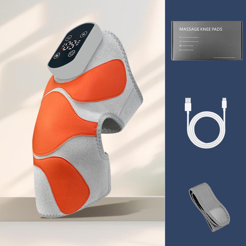 Cross-Border Electric Knee Brace: Adjustable Heating & Vibration Massager for Soreness Relief and Cold Legs.