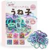 Iijo Uneko Hair Ties, Kids, Babies, 50-Piece Set, 2cm (Blue)