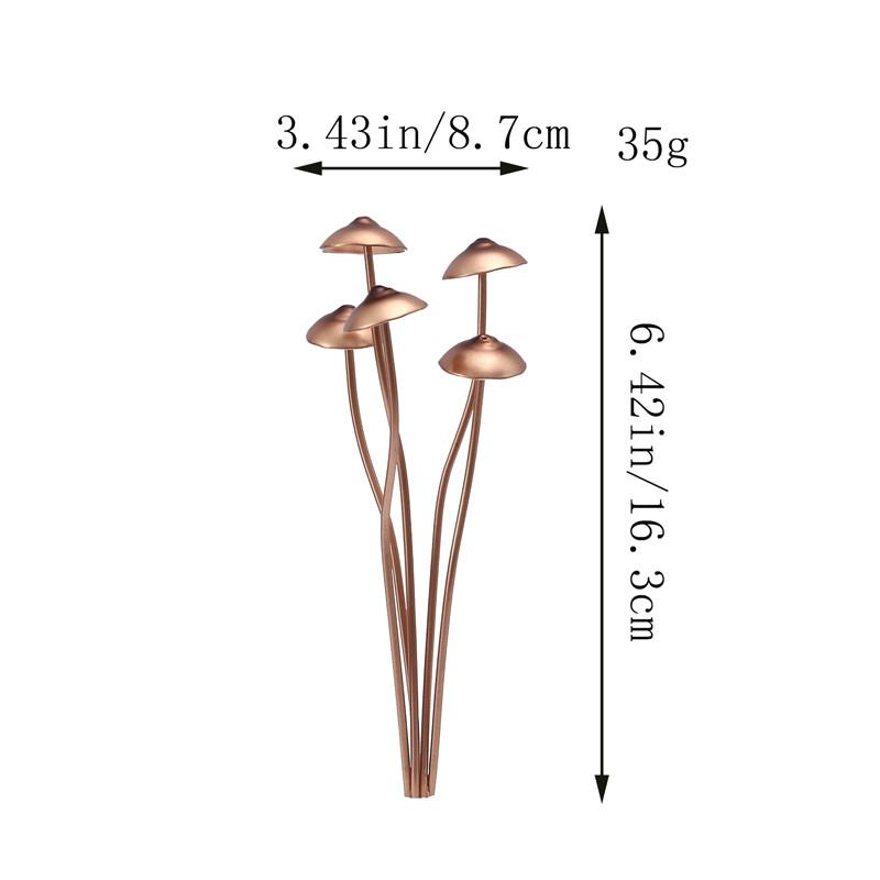 Metal Mushroom Garden Dotted Small Potted Ornament Diy Toy House Landscape Bonsai Plant Garden Decoration
