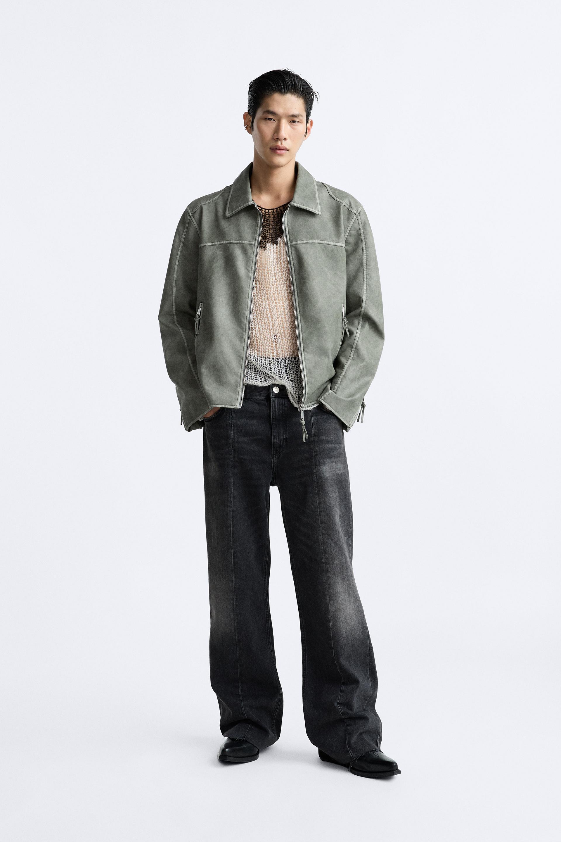 

КУРТКА ИЗ ВЫТЯЖЕННОЙ КОЖИ