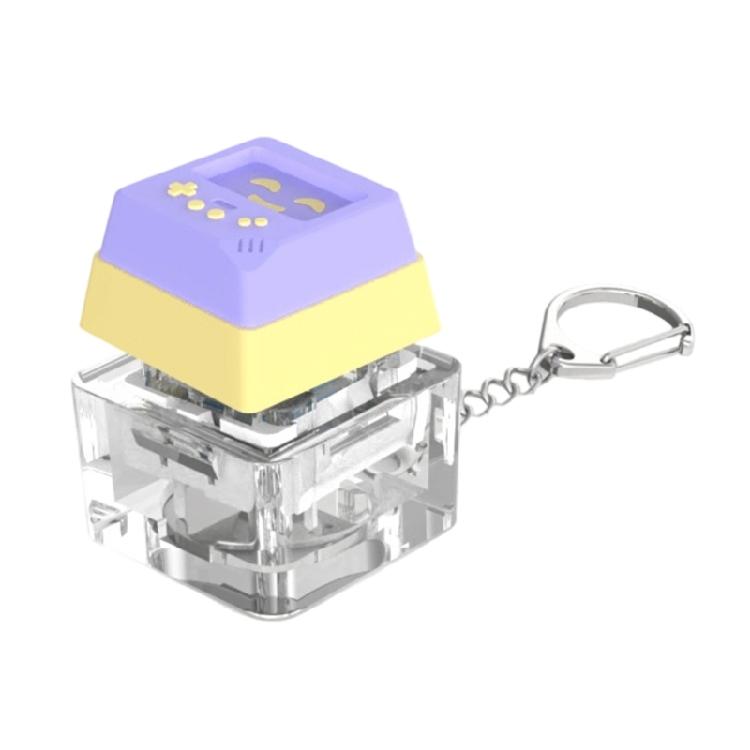 1PC Mechanical Keyboards Clicks Toy With Colorful LED Lights Switches Tester For Desk Decoration And Relaxation