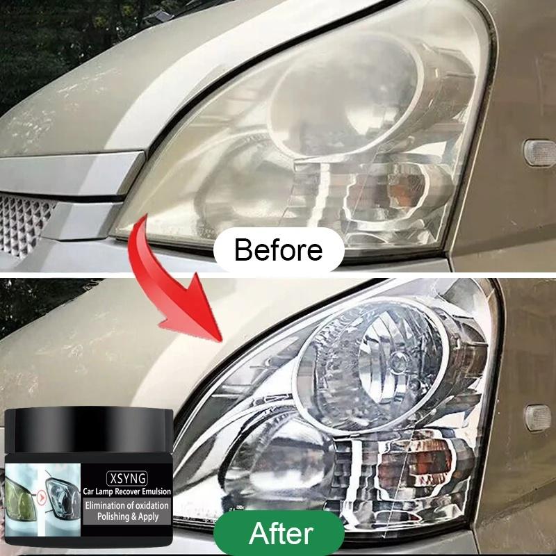 Car Headlight Restoration Polishing Kits Headlamp Scratch Remover Repair Cleaning Paste Remove Oxidation Headlight Polish Liquid