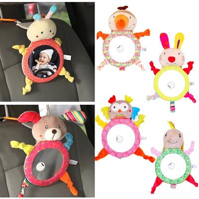 Cute Back Seat Mirror Shatterproof Rear Facing Baby Mirror Easier Drive Blind Infant Car Safety Mirror for Toddler Baby