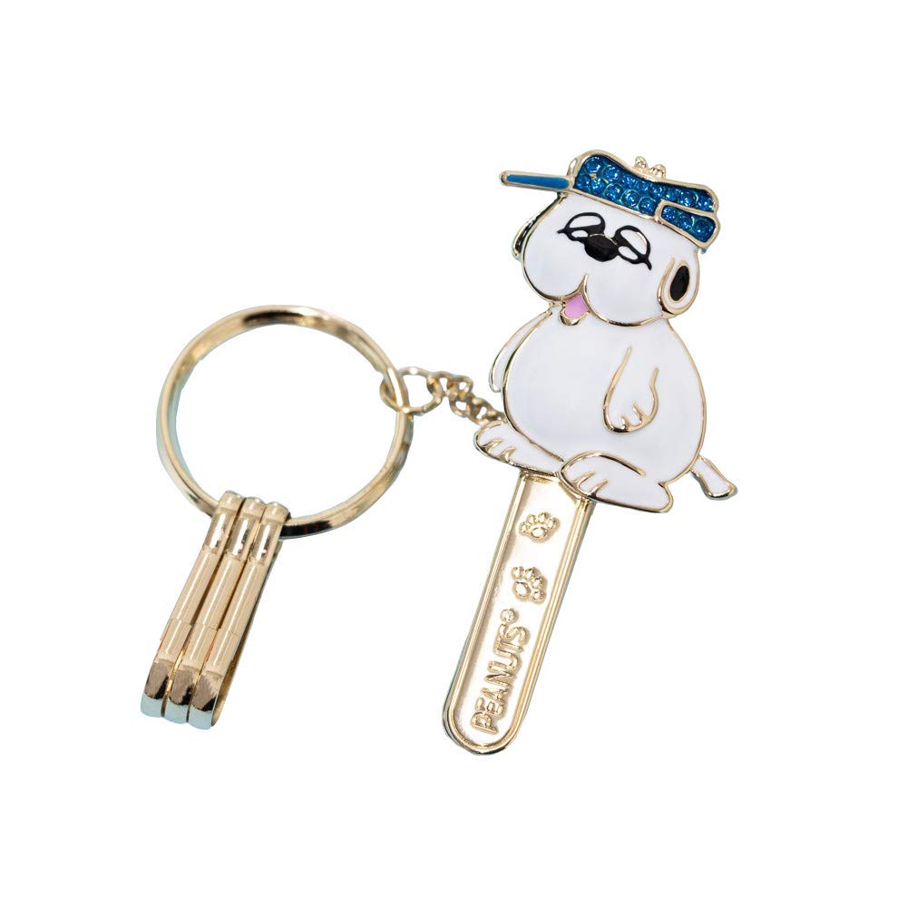 

PEANUTS Сумка Клипса для ключей Брелок Олаф Шарм для сумки Товары Снупи Популярный [Три карата] золотой