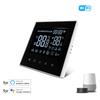 Touchscreen WiFi Water Heater Controller Compatible with For Tuya Featuring Voice Control and Floor Temperature Sensor