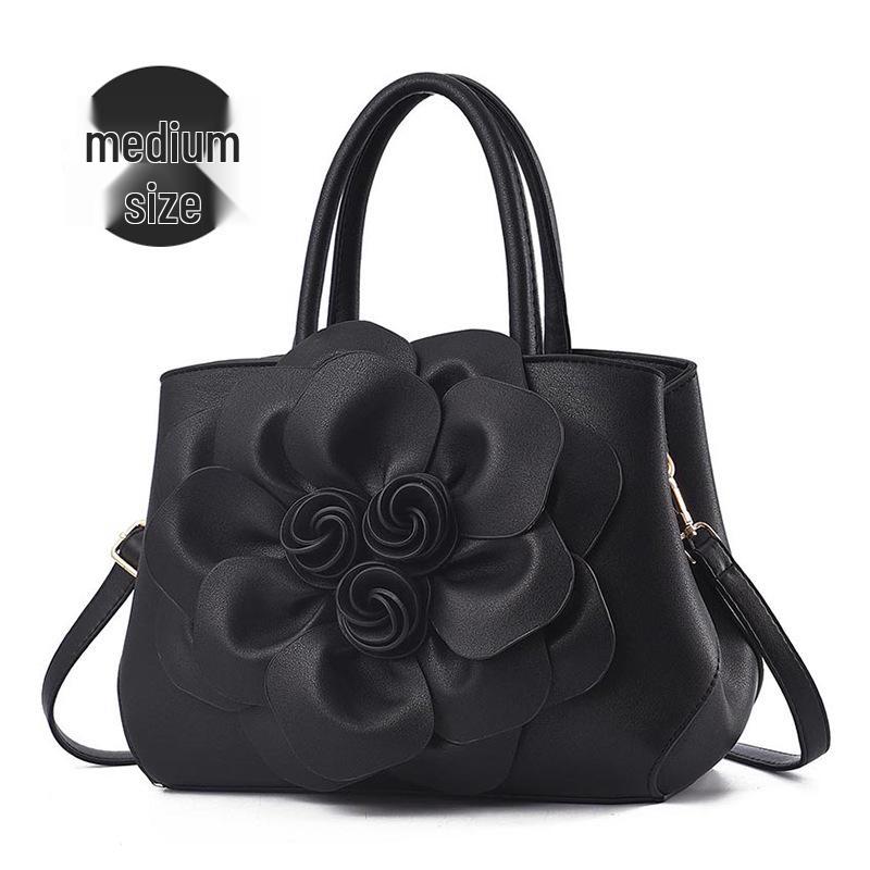 2025 Women's Rose Handbag: Elegant Large Capacity Crossbody & Shoulder Bag
