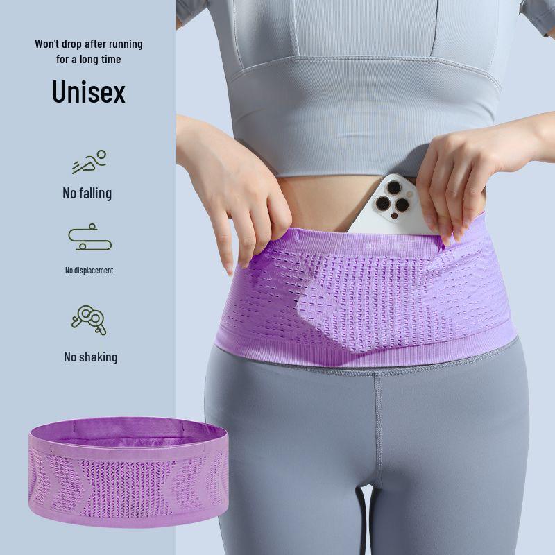 Men's Breathable Anti-theft Running Waist Bag with Phone Pocket - High Elasticity Fitness Belt for Outdoor Morning Run