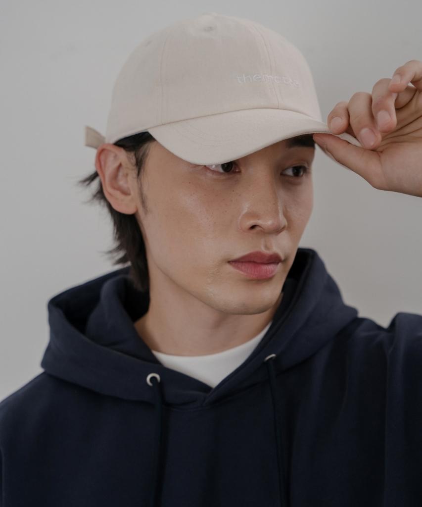 Deomati Thematee Text Logo Embroidered Ball Cap - Ivory