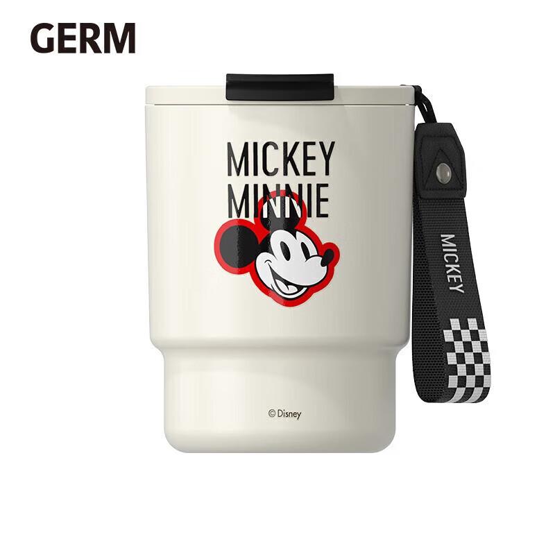 Ge Mi Mickey Series Bamboo-Style Stainless Steel Portable Coffee Mug 360ml