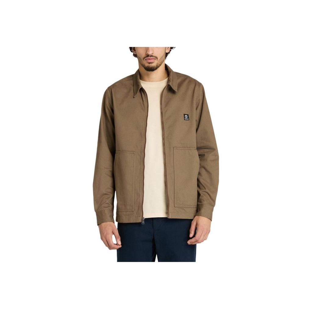 Timberland Logo Collar Zip Work Jacket Men Jacket A432B-BK0