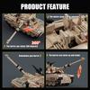 1002PCS Military Series Classic War M1 Main battle Tank Building Blocks Model Bricks WW2 Creative Toys Sets for Boys Adult Gifts